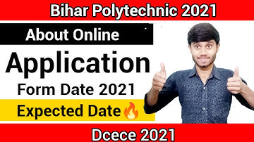 Bihar Polytechnic 2021 : Online Application Form Expected Date | For 10th Base | DCECE 2021