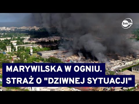 W Warszawie kompletnie spłonęło centrum handlowe. Mnożą się pytania @TVN24