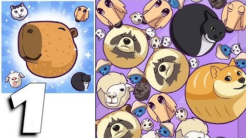 Capy Merge: Animal Drop Puzzle - Gameplay Part 1 (Android, iOS)