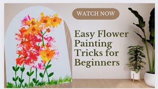 Easy Flowers Painting Tricks For Beginner's #trending #art #diy #drawing #flowers #painting #howto