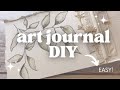 How to create an easy art journal  diy