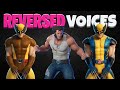 All Wolverine Boss Voicelines *BUT* in Reversed | Fortnite Bosses Voicelines