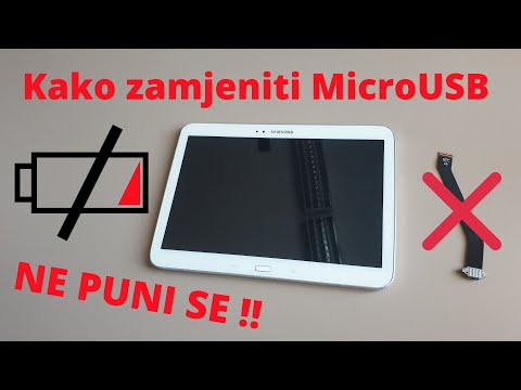 Kako promijeniti micro USB konektor na tabletu *Samsung Galaxy Tab 3 * NE PUNI SE