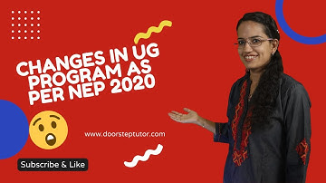 Changes in UG Program as per NEP 2020: Multiple Entry & Exit Points | University Cirriculum