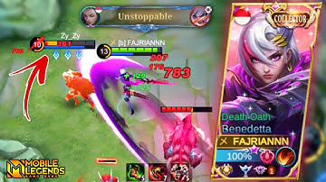 TOP GLOBAL BENEDETTA | BENEDETTA OFFLANE ROTATION | BENEDETTA GAMEPLAY MOBILE LEGENDS