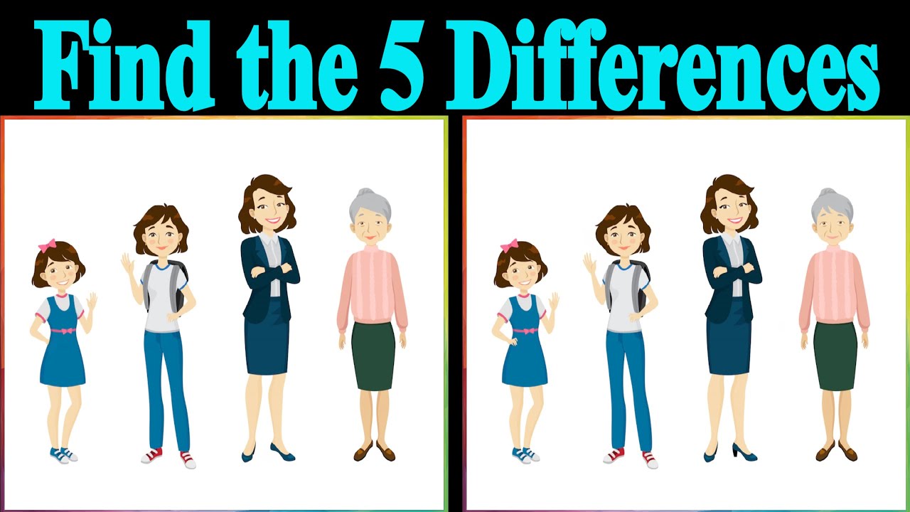 【Spot the 5 Difference】🔥Have you ever seen such a difficult spot the ...