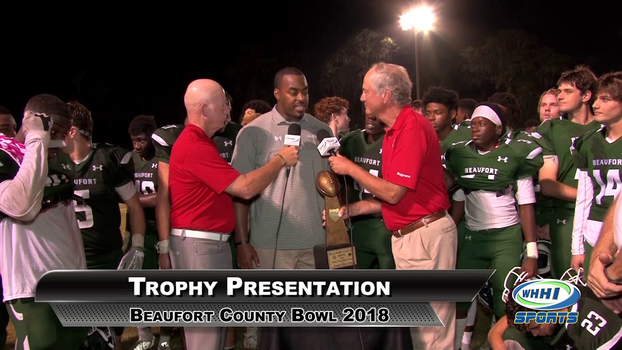 BEAUFORT COUNTY BOWL | Trophy Presentation | 10-19-2018 | WHHITV Sports