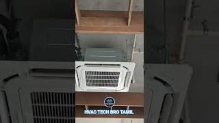 Don't Mess Up This Step! VRF 4-Way Cassette Install ⚠️ #shorts 🛠️🛠️🛠️