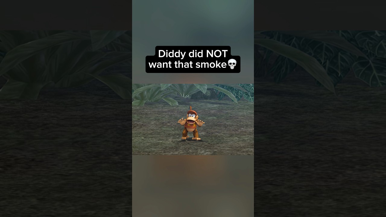 Diddy was NOT about it #smashbros #ssb #nintendo #videogames #donkeykong