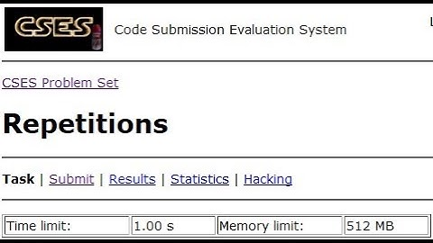 Repetitions - CSES Introductory Problems #3