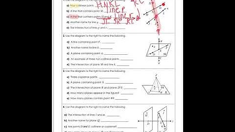 Naming Points, Lines, and Planes