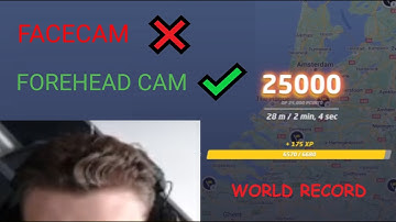 Getting a No-move Geoguessr World Record in forehead cam | 2:04 Official Netherlands