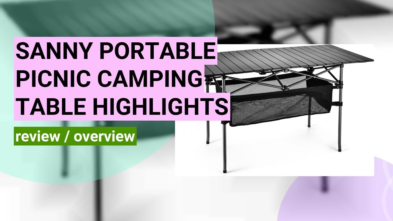 Review of the Sanny Outdoor Folding Picnic Table: Perfect for Camping ...