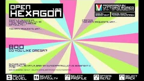 Open Hexagon glitch (arcade-like when all of them plays lol)