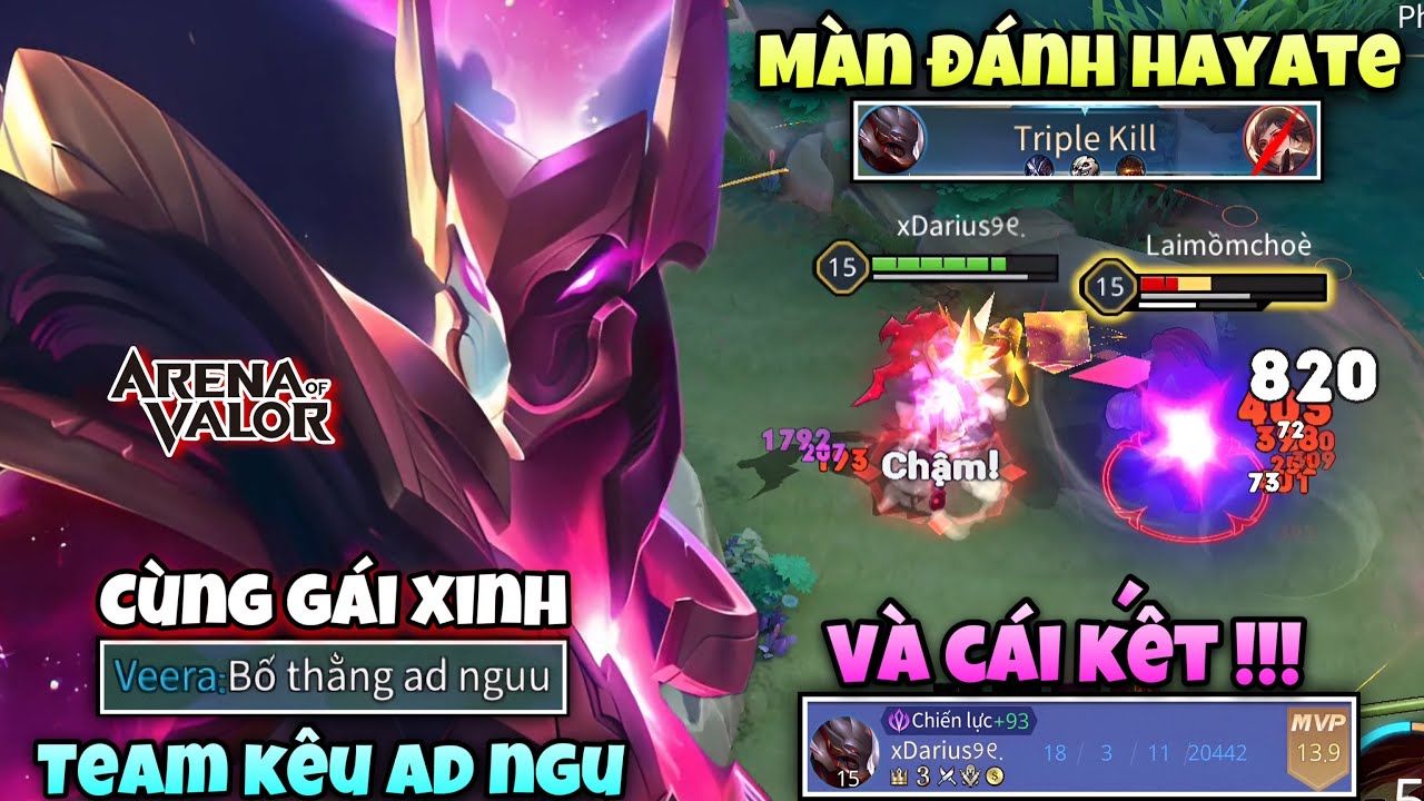 Màn Đánh Hayate Cùng Gái Xinh Bị Kêu Chơi Ngu Và Cái Kết Cuối Game Đồng Đội Lật Mặt 180 Độ !!!