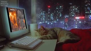 Sleeping Cat Purring All Night — Soft Ambience with Tuapse News Playing screenshot 3