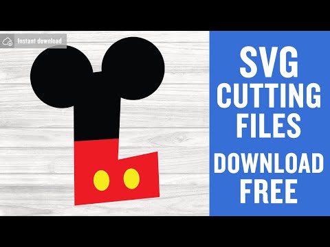 Micky Font L Svg Free Cutting Files for Silhouette Cameo Instant Download