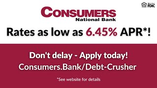 Consumers Bank Debt Crusher Home Equity Loan