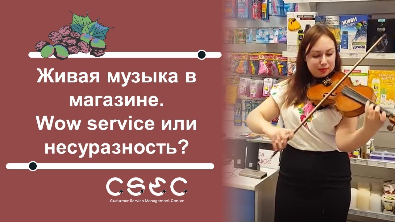 Wow service или несуразность? Живая музыка в магазине.