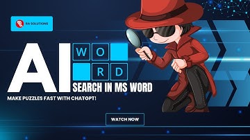 Create a Word Search Puzzle in Microsoft Word with AI (ChatGPT) – Easy Step-by-Step Tutorial!