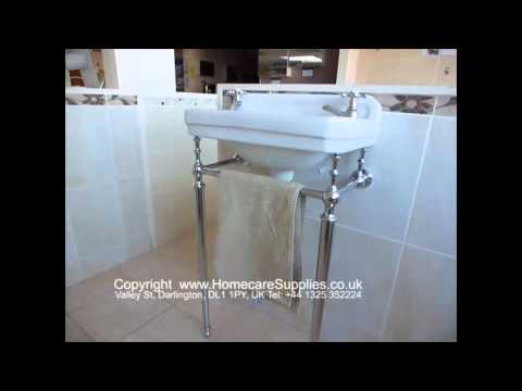 Раковина ретро з консоллю 560x470 Burlington Edwardian T24A + B6 1TH, видео 1