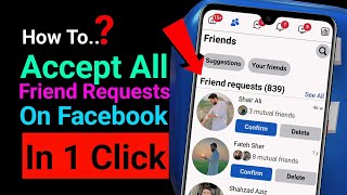 How To Accept All Friend Requests On Facebook At Once (2024) | Facebook Friend Requests Auto Accept screenshot 3