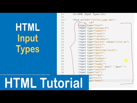 #26 HTML Input Type Attribute | HTML Tutorial