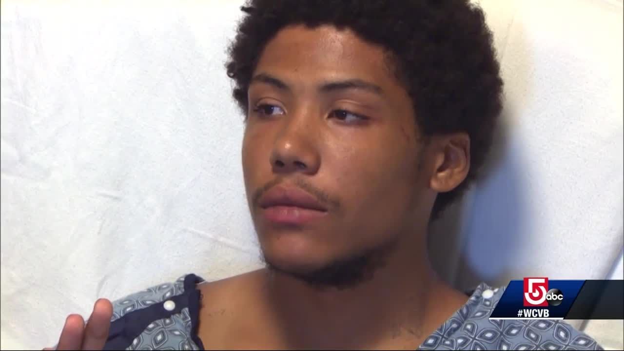 Man accused of shooting Falmouth officers arraigned from hospital - YouTube