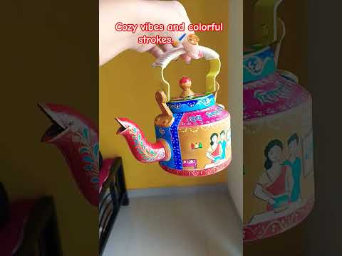 Paid work: kettle painting 🖌️🎨#trending #explore #viral #painting #creative #giftideas #fyp #love