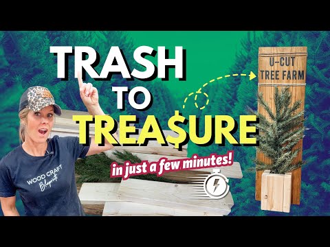 Christmas Woodworking Project for Beginners | DIY Tree Farm Sign!
