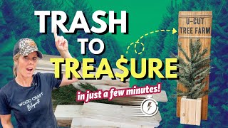Christmas Woodworking Project for Beginners | DIY Tree Farm Sign!
