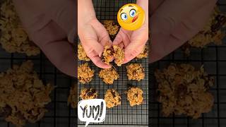 Morning GLORY carrot cake COOKIES - Healthy! #cookies #recipe #shorts