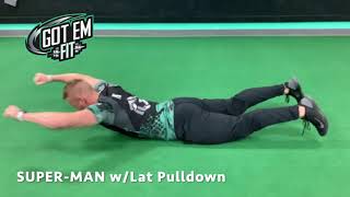 BACK  Superman w:Lat Pulldown