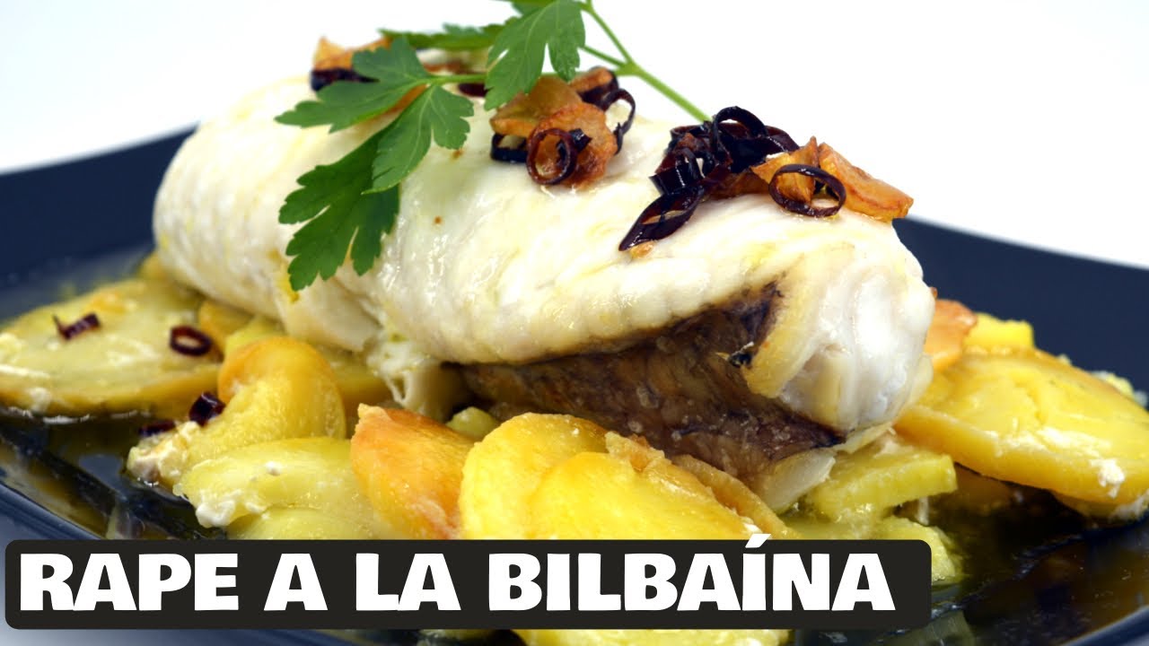 Rape a la bilbaína con patatas al ajillo - No querrás comer rape de otra forma