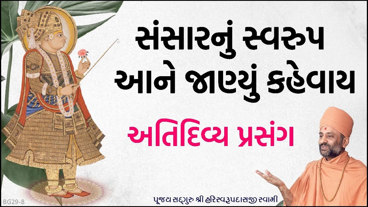સંસારનું સ્વરૂપ આને જાણ્યું કહેવાય | Sansarnu Svarup | Pu. Hariswarupdasji Swami | Daily Satsang