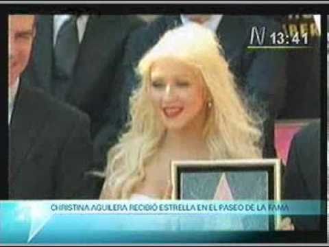 Christina Aguilera ya tiene su estrella en el Pase...