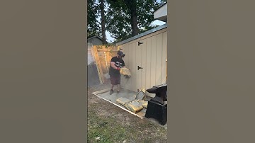 Pouring a concrete slab without mixing with water #diy #howto #concrete