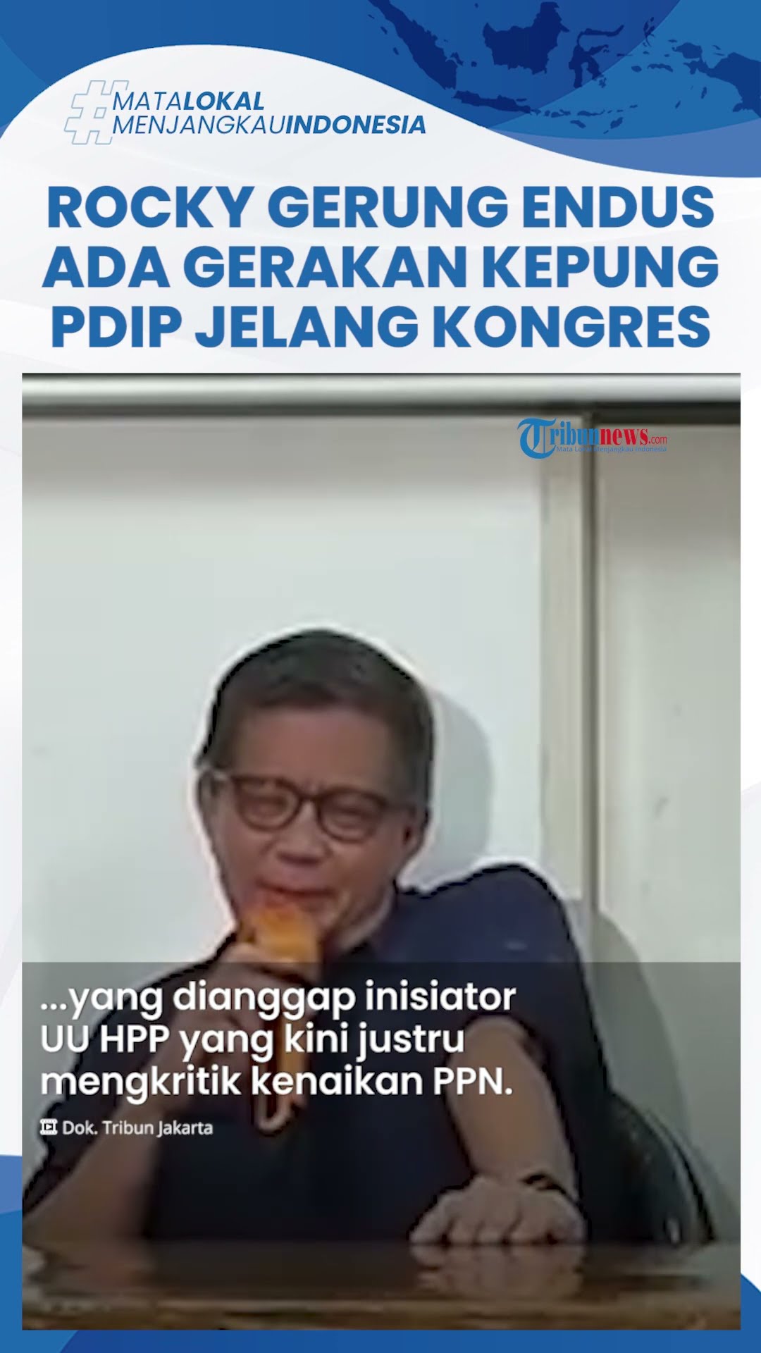 Parpol Ramai-ramai Kritik PDIP soal PPN 12 Persen, Rocky Gerung: Ada Operasi Besar Jelang Kongres