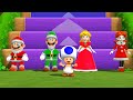 Mario Party 9 Step It Up - Mario Vs Luigi Vs Peach Vs Daisy (Master CPU)