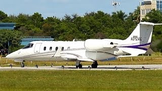 Learjet 60 Takeoff from Ft. Lauderdale Executive [Runway 8] 10/11/13
