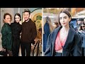 Lily Collins Stuns in Sheer “Old Money” Dress Showing Matching Lingerie!