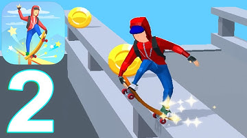 Skater Race Gameplay Walkthrough Part 2 Level 19-36 (IOS/Android)