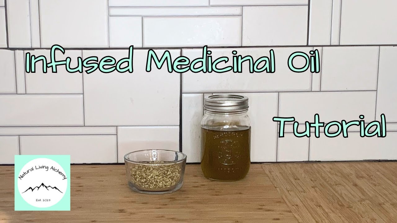 MEDICINAL INFUSED OIL tutorial Double Boiler Method YouTube