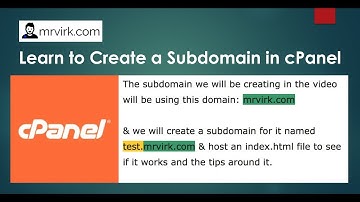 Learn to create Subdomain in cPanel (Godaddy, Namecheap & others)