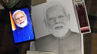 Modi ji portrait Finallly completed ll Part-03 #portrait #modi #sketch #drawing #narendramodi