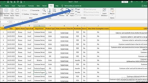 How to Freeze and unfreeze top row, first column, multiple rows and multiple columns  in Hindi.