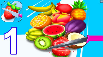Juicy Fruit Slicer - Gameplay Part 1 - All Levels 1-7 (Android, iOS)