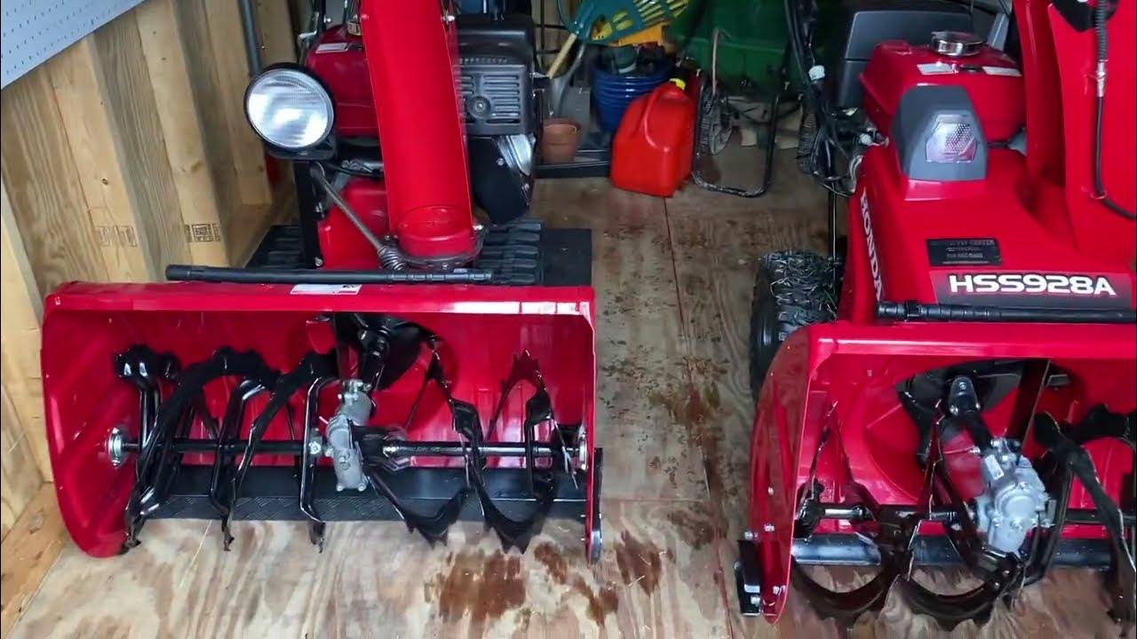 Pull start Honda HS1332 Tas vs Honda HSS928 AWD snowblower. Which is
