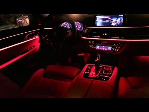 2017 Bmw 7 Series G11 750d Ambient Lighting All Colors Detailed Presentation Test Pl