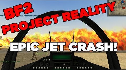 BF2 Project Reality: EPIC JET CRASH!!